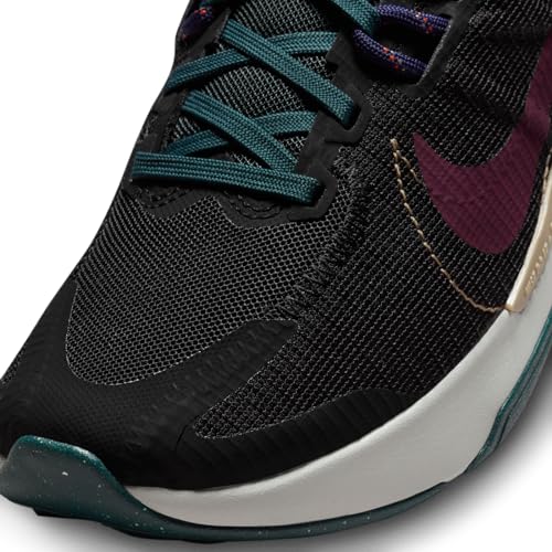 Nike Women's WMNS Juniper Trail 2 Nn Low, Black Night Maroon Deep Jungle, 10 US