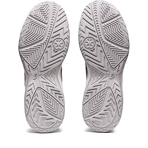 ASICS Women's Upcourt 5 Volleyball Shoes, 9, Black/Pure Silver