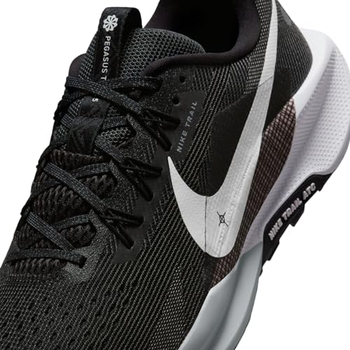 Nike Men's Pegasus Trail 5 Black/White/Anthracite/Wolf Grey 10 Medium