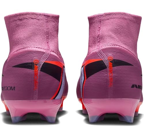 Nike Mens Mercurial Superfly 10 Club High Top Firm Ground Football Boots, Magic Flamingo Black Total Crimson, 9