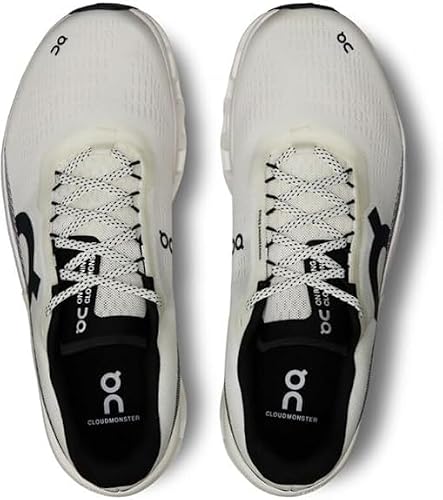 On Men's Cloudmonster 2 Running Shoes, Undyed/Frost, 14 US