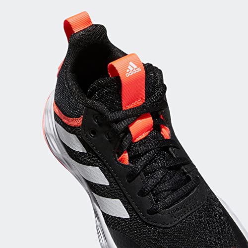 Adidas Big Kid Ownthegame 2.0 Shoes Core Black/White/Turbo 6.5
