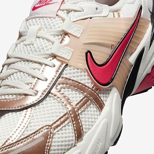Nike V2K Run Women's Shoes (HJ7389-838, Guava Ice/Aster Pink/Black/Metallic Silver) Size 6.5