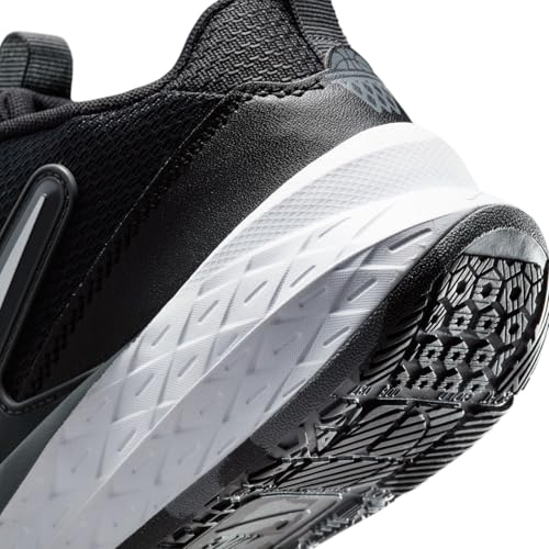 Nike Big Kid's Team Hustle D Basketball Shoes, Black/White-Anthracite, 4.5Y