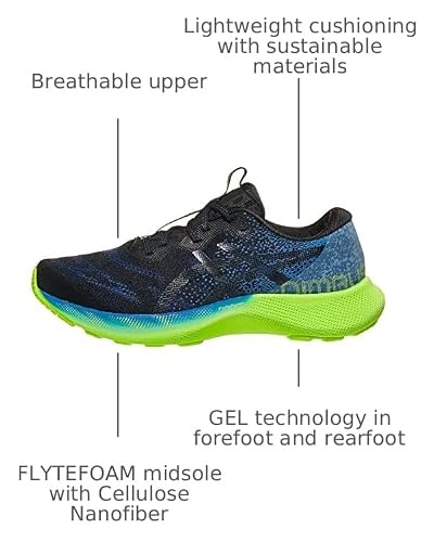 ASICS Men's Gel-Nimbus Lite 2 Running Shoes, 14, Reborn Blue/Black
