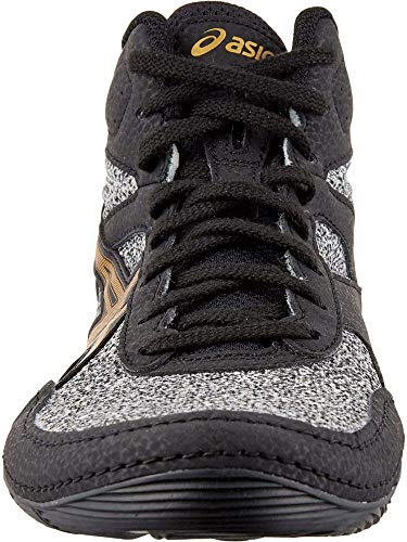 ASICS Kid's Matflex 6 Grade School Wrestling Shoes, 1.5, White/Rich Gold