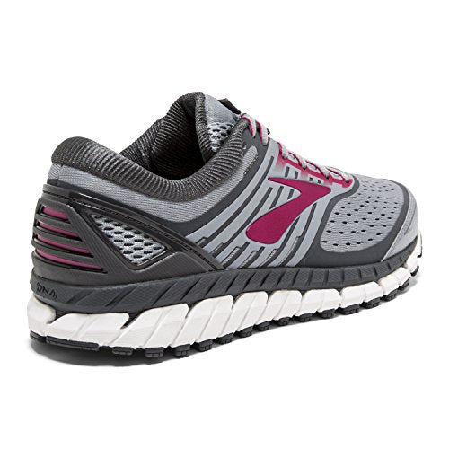 Brooks Womens Ariel '18 - Grey/Grey/Pink - 9.0 - B Medium