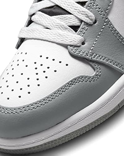 Nike Air Jordan 1 Pre School Shoes LT Smoke Grey/White-Anthractie 640734-078 2Y