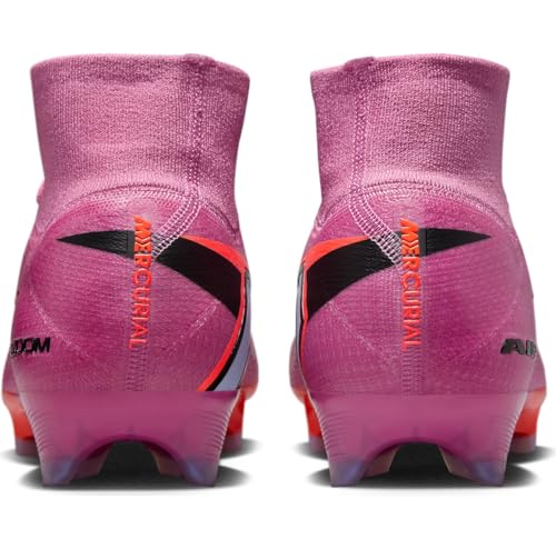 Nike Mercurial Superfly 10 Elite Firm-Ground High-Top Soccer Cleats (Magic Flamingo/Total Crimson/Black) Size 13