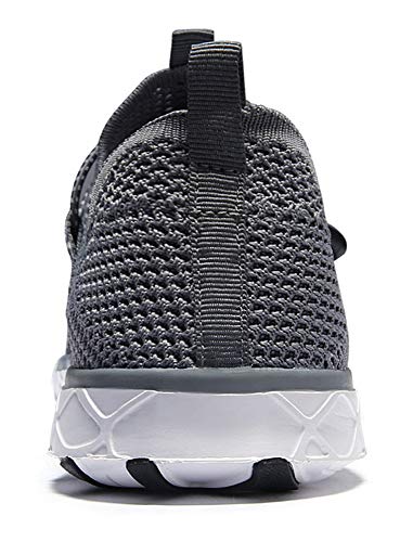 DLGJPA Men's Quick Drying Water Shoes for Beach or Water Sports Lightweight Slip On Walking Shoes Darkgray 10.5