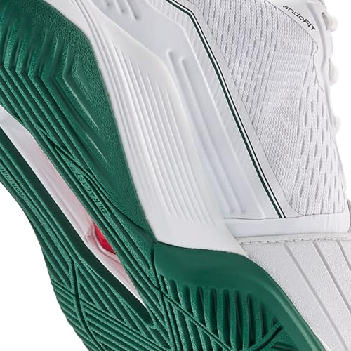 WILSON Rush Pro 4.5 Men's Tennis Shoe, White/Aventurine, Size 10.5