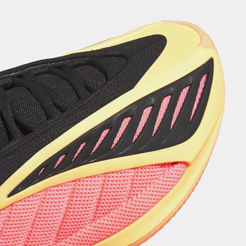 Adidas, Adidas, Anthony Edwards 1 Low Top Basketball Shoes (Big Kid), Acid Orange/Black/Acid Red, 5, Medium