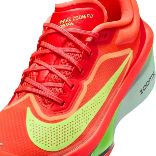 Nike Zoom Fly 6 Women's Road Racing Shoes (FN8455-601, Bright Crimson/Lime Blast/Mint Foam/Cave Purple) Size 10