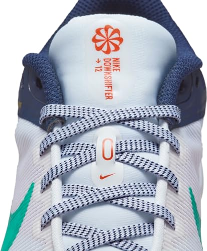 Nike Downshifter 12 Womens Shoes, White/Obsidian/Picante Red/Clear Jade, Size 8.5