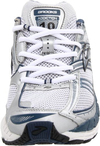 Brooks Men's Addiction 10 Running Shoe,Dark Denim/Primer Grey/Silver/White,7 B US