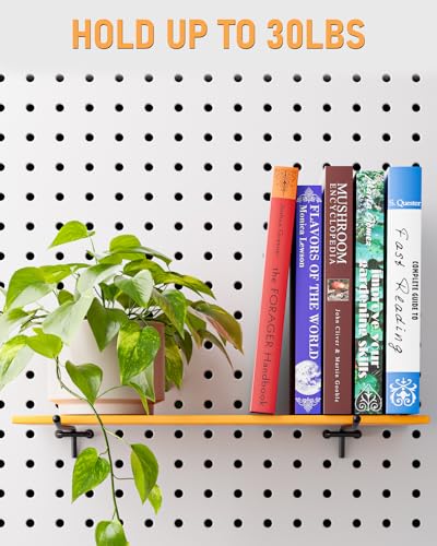 INCLY 120 Pack 2/4/6 Inch Black Pegboard Hooks, 1/4" Heavy Duty