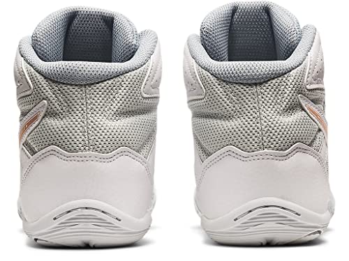 ASICS Kid's Matflex 6 Grade School Wrestling Shoes, 3 Big Kid, GLACIER GREY/PURE GOLD