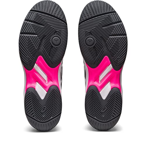 ASICS Gel-Game 9 Tennis Shoe for Men - Open Mesh Design with Padded Collar, Classic Lace-Up Closure, and Stylish Shoes Black/Hot Pink 7 D - Medium