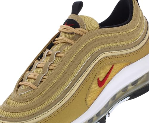 Nike Air Max 97 Qs GS Boys Shoes Size 3.5, Color: Metallic Gold-Gold