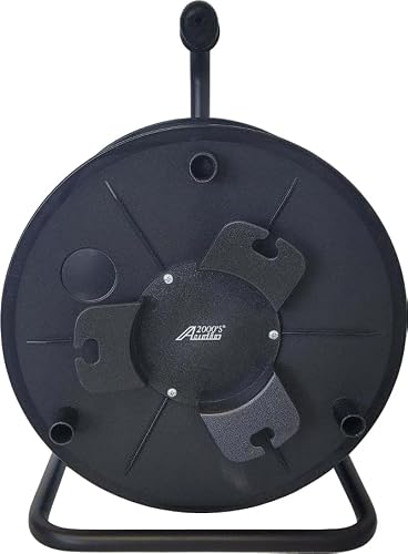 Audio2000'S ADC271CB Deluxe Portable Cable Reel/Cord Reel, Capacity: 720 feet of 6mm Cable/Cord