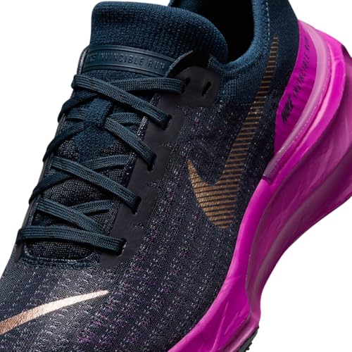 Nike Invincible 3 Women's Road Running Shoes (DR2660-404, Armory Navy/Vivid Grape/Hot Fuchsia/) Size 11.5