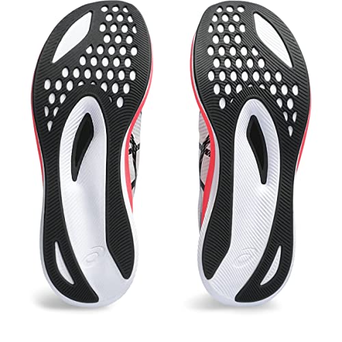 ASICS Women's Magic Speed 3 Running Shoes, 9.5, White/Black
