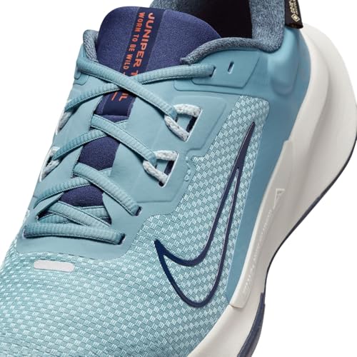 Nike Juniper 2 Gore-Tex Men's Waterproof Trail Running Shoes, Shoe, Denim Turq Midnight Navy Glacier Blue, 10.5