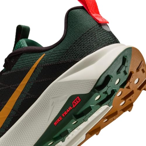 Nike Wildhorse 10 Men's Trail Running Shoes (Black/Fir/Bright Crimson/Desert Ochre) Size