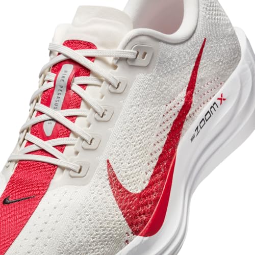 Nike Pegasus Plus Men's Road Running Shoes (FQ7262-003, Platinum Tint/Phantom/Black/University Red) Size 12