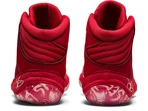 ASICS Men's JB Elite V Wrestling Shoes, 12.5, Classic RED/Beet Juice