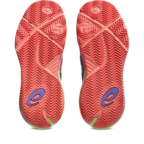 ASICS Women's Gel-Resolution X Padel Tennis Shoes, 8, Amethyst/Illuminate Green