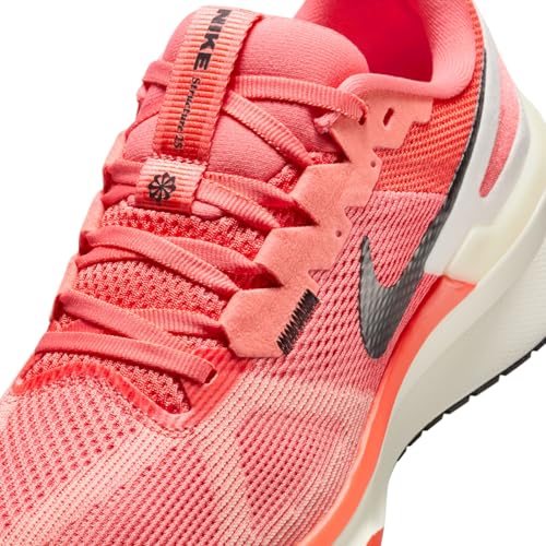 Nike Structure 25 Women's Road Running Shoes (DJ7884-800, Magic Ember/Sail/Apricot Agate/White) Size 8