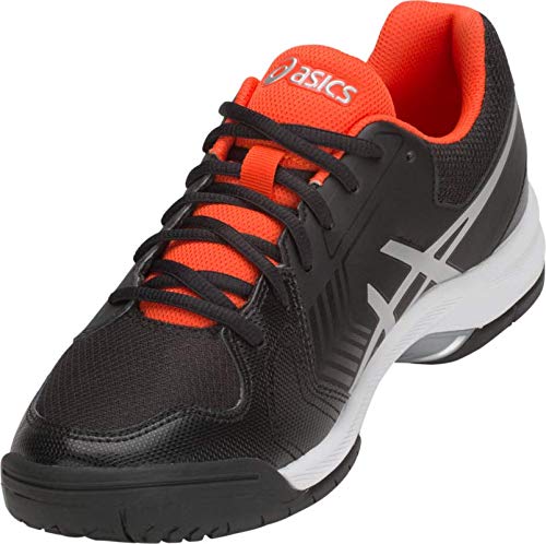 ASICS Gel-Dedicate 5 Men's Tennis Shoe, Black/Silver, 9 D US