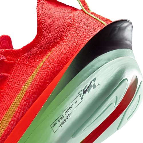 Nike Alphafly 3 Men's Road Racing Shoes (FD8311-600, Bright Crimson/Lime Blast/Mint Foam/Cave Purple) Size 11