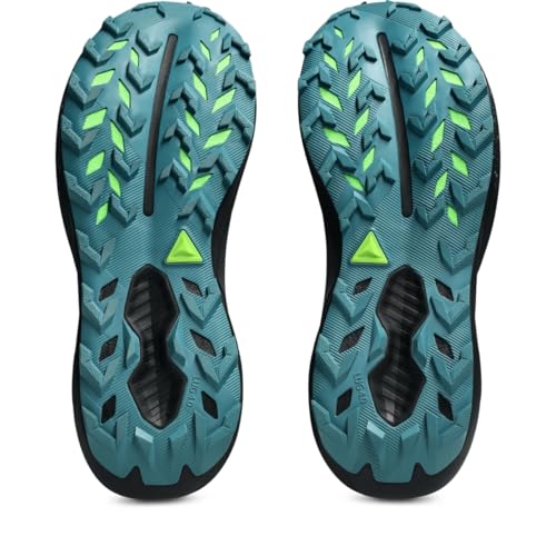 ASICS Men's Trabuco 14 GTX Trail Running Shoes, 11, Black/Misty Pine