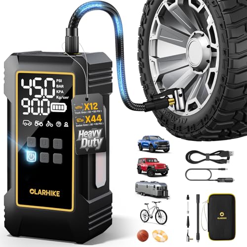 OlarHike 12000mAh Heavy Duty Tire Inflator Portable Air Compressor