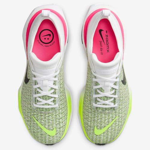 Nike Men's Invincible 3 Road Running Shoes (White/Volt/Hyper Pink/Black, us_Footwear_Size_System, Adult, Men, Numeric, Medium, Numeric_15)