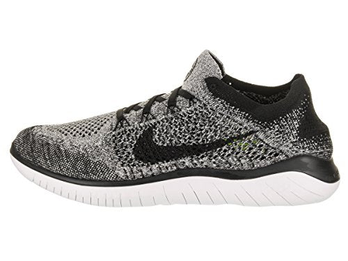 Nike Men's Free Rn Flyknit 2018 Trainers, White Black, 9.5
