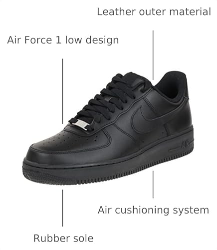 Nike Air Force 1 '07 Men's Shoes (HF2886-001, Black/Black) Size 10.5