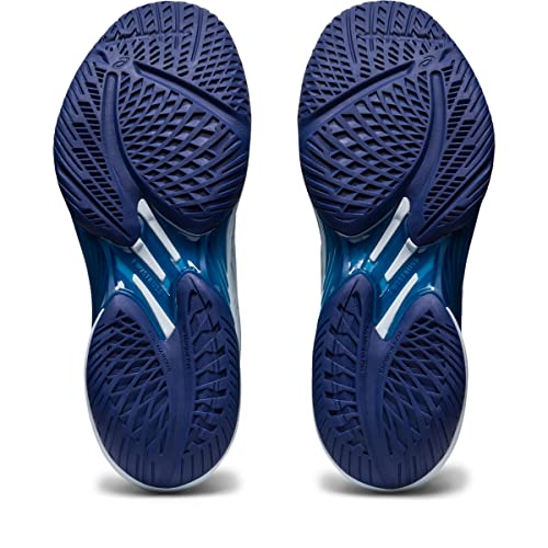 ASICS Women's Sky Elite FlyteFoam 2 Volleyball Shoes, 9.5, Sky/Indigo Blue