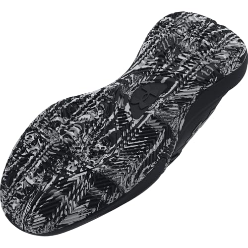 Under Armour Unisex Lockdown 7, (003) Black/Black/Metallic Silver, 12, US