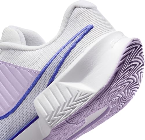 Nike GP Challenge Pro Women's Hard Court Tennis Shoes (FB3146-101, White/Hydrangeas/Deep Night/Amethyst Tint) Size 6