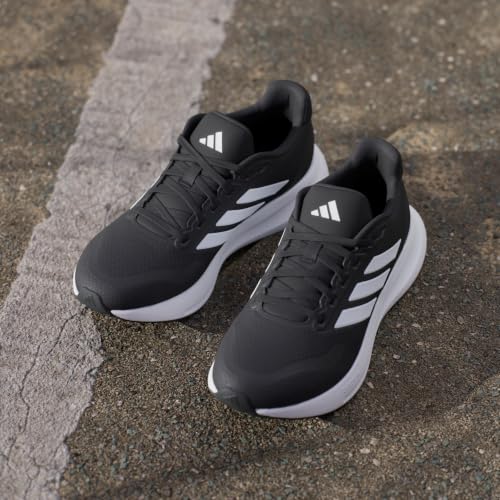 Adidas Women's Run Falcon 5, Black/White/Black, 8.5