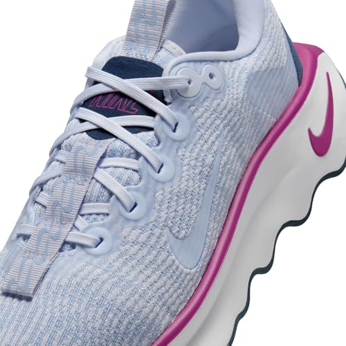 Nike Motiva Women's Walking Shoes (DV1238-008, Football Grey/Hot Fuchsia/Armory Navy) Size 8.5