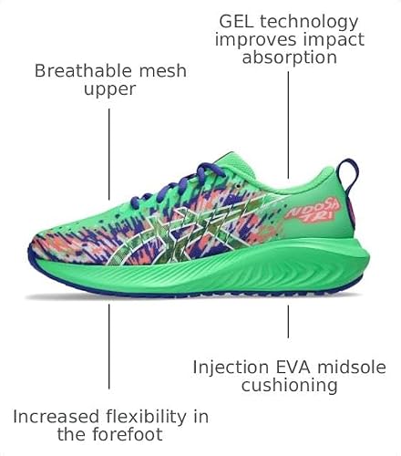 ASICS Kid's Gel-Noosa TRI 16 Grade School Running Shoes, 3.5, Vital Green/White