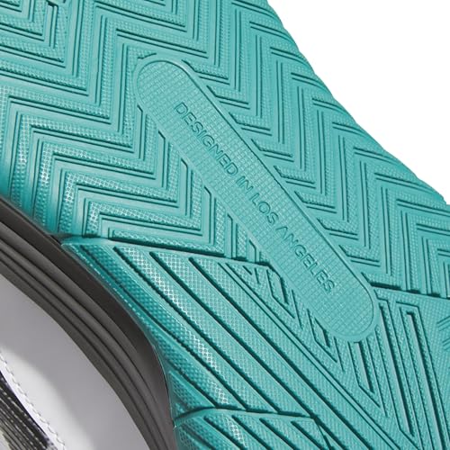 Adidas Men's Own The Game 3.0 Basketball, White/Black/Pure Teal, 9