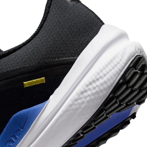 Nike Men's Air Winflo 10 Breathable Mesh Running Shoes Sneaker (Black/Wolf Grey/Racer Blue, US Footwear Size System, Adult, Men, Numeric, Medium, 9.5)