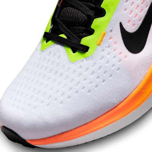 Nike Winflo 10 shoes code DV4022-101, White Black Orange Yellow, 14 US