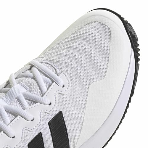 adidas Men's Gamecourt 2 M, White/Black/Silver Metallic, 11