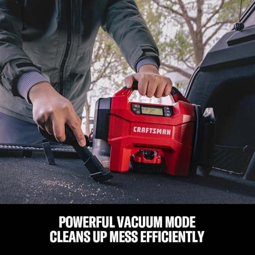 CRAFTSMAN 3-in-1 Tire Inflator Portable Air Compressor 160 PSI with Battery